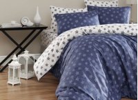 Постельное белье ранфорс First Choice - Light Navy Blue (Турция), евро
